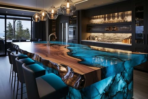 DIPOXY-2K-700EXPERT Résine Époxy 2K 2,90 kg - Coulée jusqu'à 15 cm Transparente UV Faible Odeur pour Table Bois Aquarium